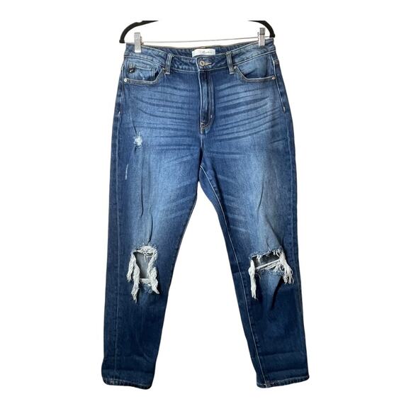 KanCan Womens Jeans Milan High Rise  Knee Distressed Size 11/29 Style KC9197D - Picture 2 of 5